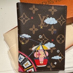 Louis Vuitton Multicolor Passport Holder with Elephant Design